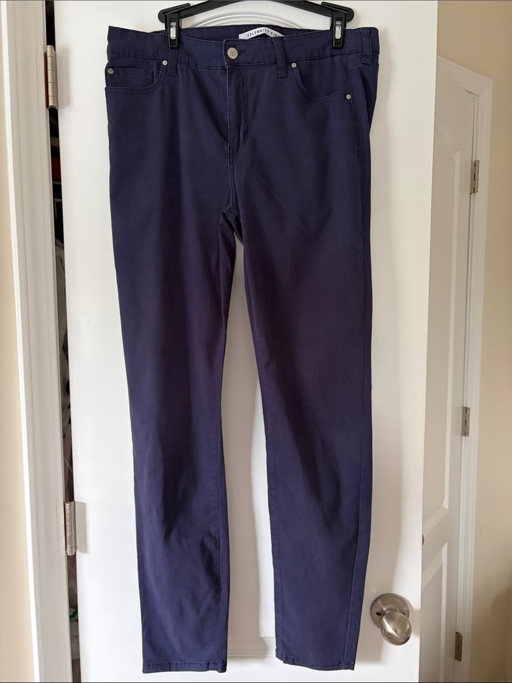 Celebrity Pink Women's Navy Skinny Pants
